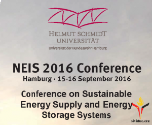 Hội thảo NEIS 2016 – Cung cấp năng lượng bền vững và hệ thống lưu trữ năng lượng