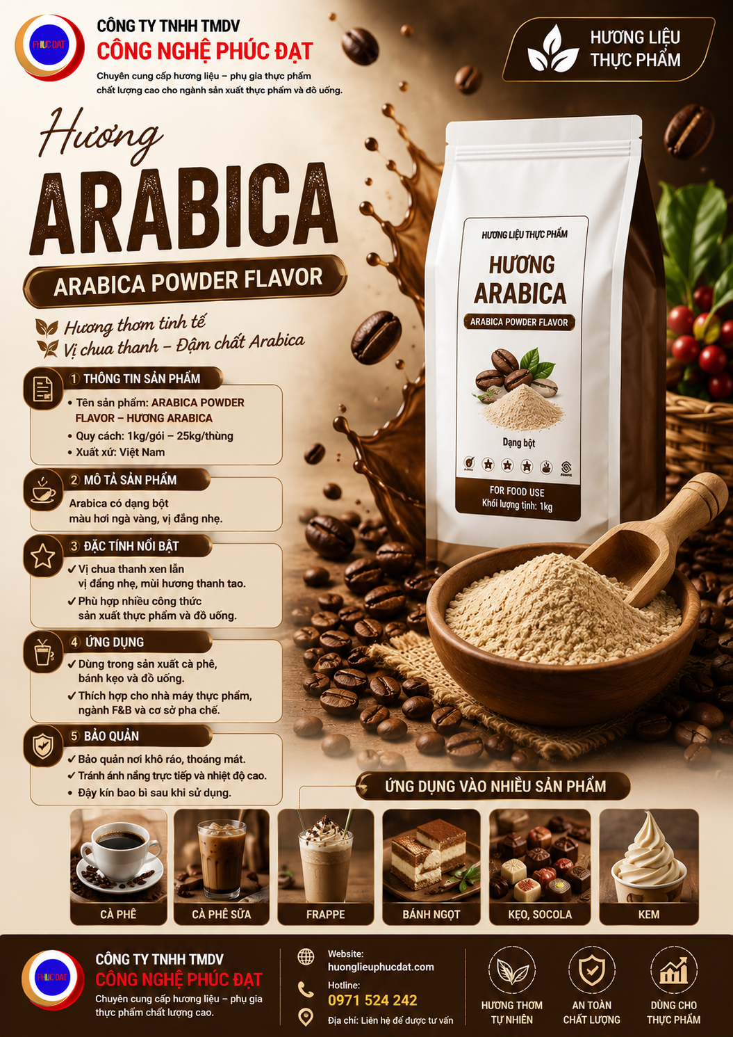 Hương Abrabica - Bột